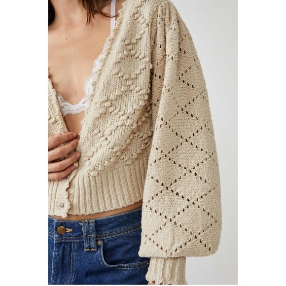🎉 LAST CHANCE🎉 FREE PEOPLE Polly Sweater / Oatmeal - Picture 4 of 5